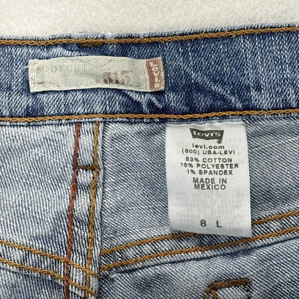 Levis 515 Womens Jeans 8L 31x33 Boot Cut Light Wash‎ Faded Barn Chore Hipster
